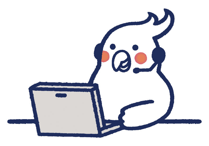 在宅セールスチャットイラスト